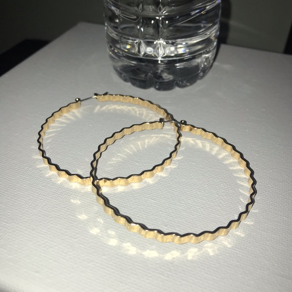 Gold Hoop Earrings - Picture 6 of 8